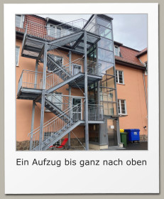 Ein Aufzug bis ganz nach oben